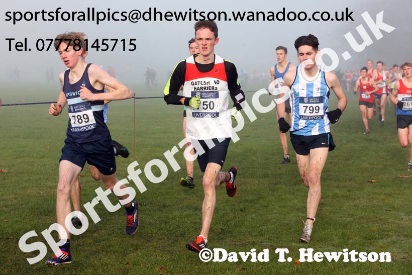 Junior men, European Cross Country Trials, Sefton Park, Liverpool. Photo: David T. Hewitson/Sports for All Pics